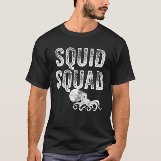 Squid Squad Zee Ocean Octopus  T-shirt (Voorkant)