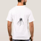 Squid Stunning Art Zwart & Wit T-shirt (Achterkant)