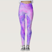 Squid Tentacles Paars Octopus Leggings (Voorkant)