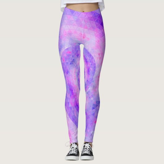 Squid Tentacles Paars Octopus Leggings (Voorkant)