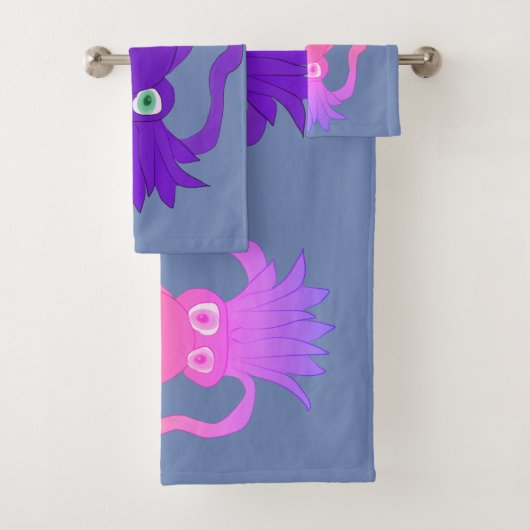 Squid Towel set Bad Handdoek (Insitu)