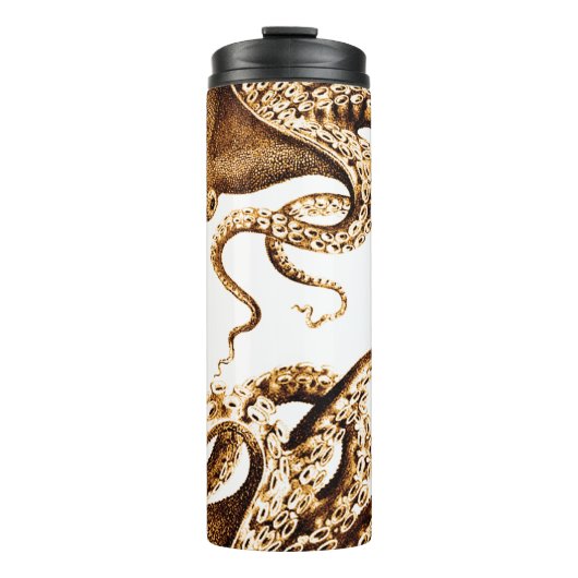 Squid Tumbler Brown Thermosbeker (Voorkant)