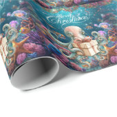 Squid  Under the Sea Christmas Party  Cadeaupapier (Rol Hoek)