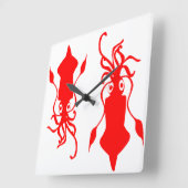 Squid Vierkante Klok (Hoek)