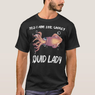 Squid Voor Mannen Vrouwen Reuzeninktvis Octopus Te T-shirt