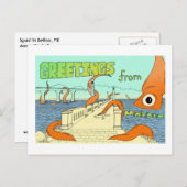 Squid vs Belfast, ME Briefkaart (Voorkant / Achterkant)