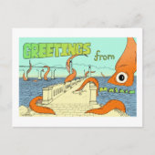 Squid vs Belfast, ME Briefkaart (Voorkant)