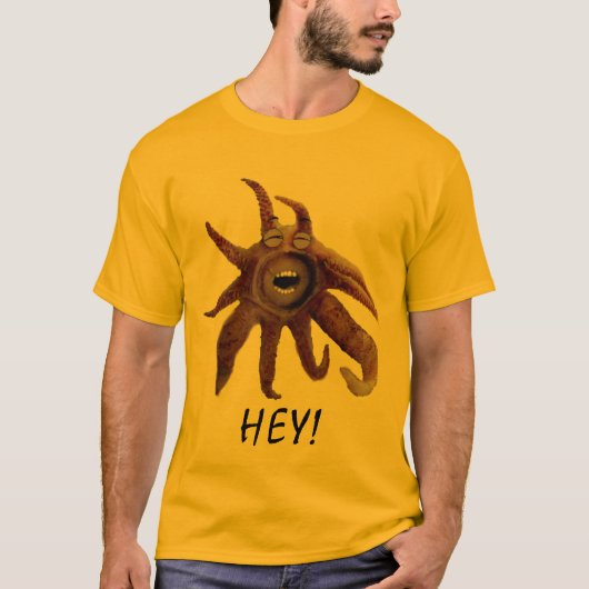 Squid zegt: Hey! T-shirt (Voorkant)