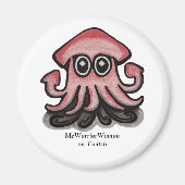 Squido, MeWarriorVrouw op Twitch Magneet (Voorkant)