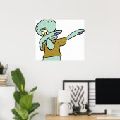 Squidward Dab Poster (Thuiskantoor)