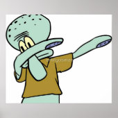 Squidward Dab Poster (Voorkant)
