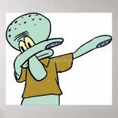 Squidward Dab Poster (Voorkant)