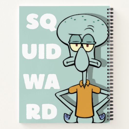 Squidward Inspired Notebook Notitieboek (Achterkant)