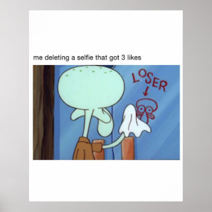 Squidward Poster