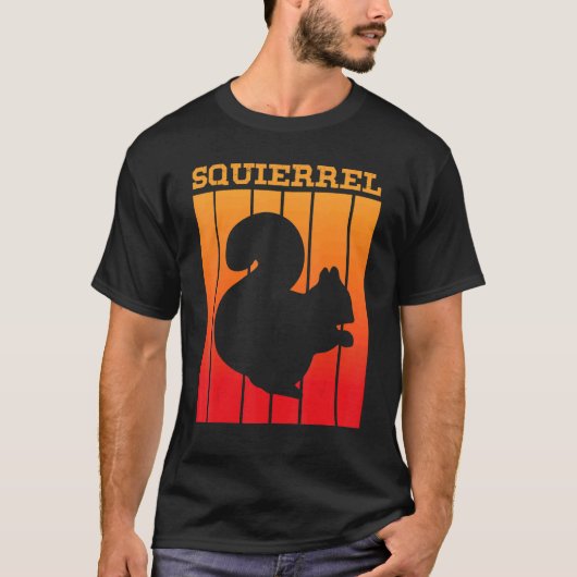 Squierrel Shadow Silhouet bij zonsondergang T-shirt (Voorkant)