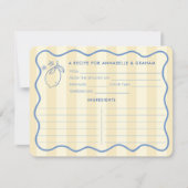 Squiggle Border Lemons Vrijgezellenfeest Recept Ka Kaart (Voorkant)