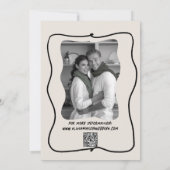 Squiggle hand-getrokken moderne Doodle unieke brui Kaart (Achterkant)