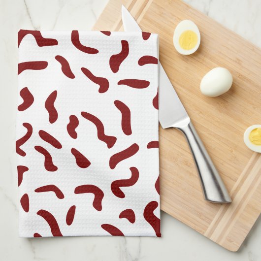 Squiggles Patroon Keuken Handdoek (Quarter Fold)