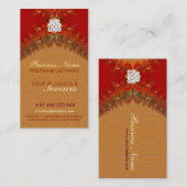 Squiggly2 Rood verticaal Visitekaartje (Voorkant / Achterkant)