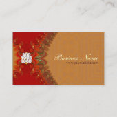 Squiggly2 Rood verticaal Visitekaartje (Achterkant)