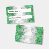 Squiggly Boho Grayromantic Pride Flag Badge (Voor- en achterkant)
