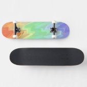 Squiggly Gradient Persoonlijk Skateboard (Horizontaal)