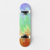 Squiggly Gradient Persoonlijk Skateboard (Voorkant)