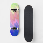 Squiggly Gradient Persoonlijk Skateboard (Voorkant)