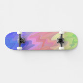 Squiggly Gradient Persoonlijk Skateboard (Horizontaal)