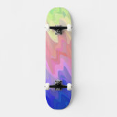 Squiggly Gradient Persoonlijk Skateboard (Voorkant)