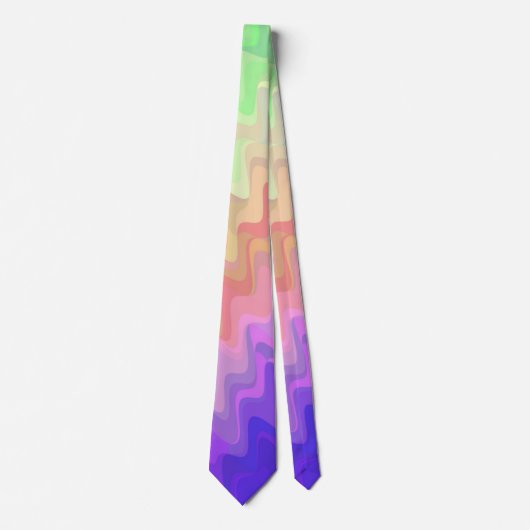 Squiggly Gradient Stropdas (Voorkant)