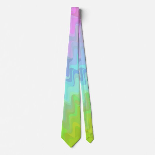 Squiggly Gradient Stropdas (Voorkant)
