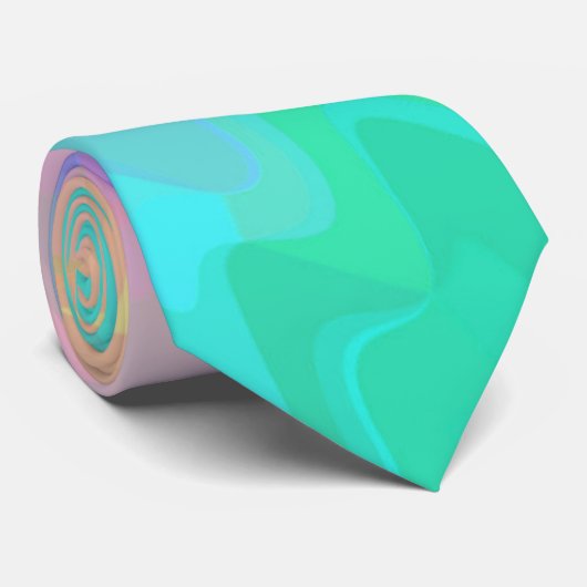 Squiggly Gradient Stropdas (Opgerold)