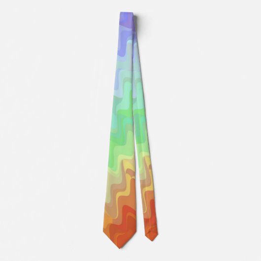 Squiggly Gradient Stropdas (Voorkant)