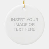 Squiggly kerstboomversiering keramisch ornament (Achterkant)