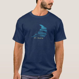 Squiggly Lines_Aqua Glow_St. Barts T-shirt