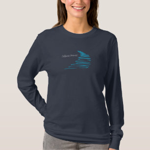 Squiggly Lines_California Dreamweaver'_Aqua T-shirt