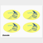 Squiggly Lines_Get Rippled Ovale Sticker (Vel)