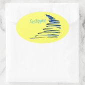Squiggly Lines_Get Rippled Ovale Sticker (Tas)