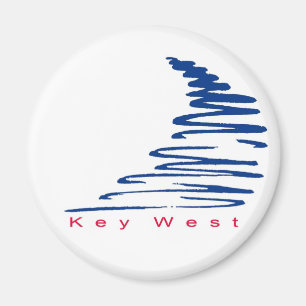 Squiggly Lines_Key West magnet