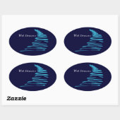 Squiggly Lines_Natte Dreams Ovale Sticker (Vel)
