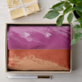 Squiggly Trippy Groovy Abstracte Lesbische Pride V Tissuepapier (Geschenk)