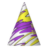 Squiggly Yellow en Paars Combo Feesthoedjes (Links)