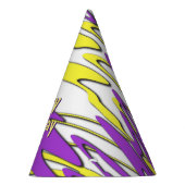 Squiggly Yellow en Paars Combo Feesthoedjes (Rechts)