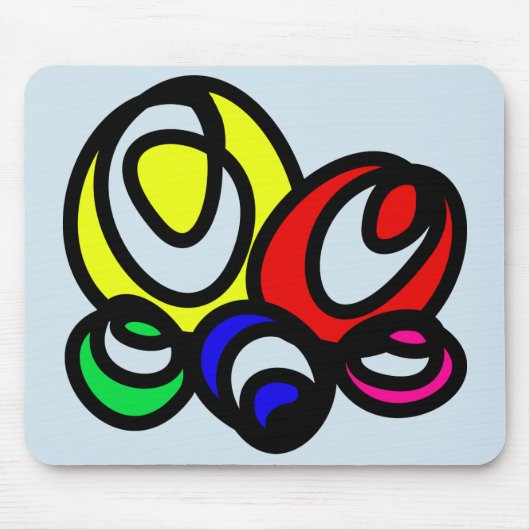 Squigly Eggs Muismat Mat (Voorkant)