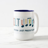 SQUILT LEVEN! Deluxe Two Tone Mok (Voorkant rechts)