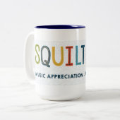 SQUILT LEVEN! Deluxe Two Tone Mok (Voorkant links)