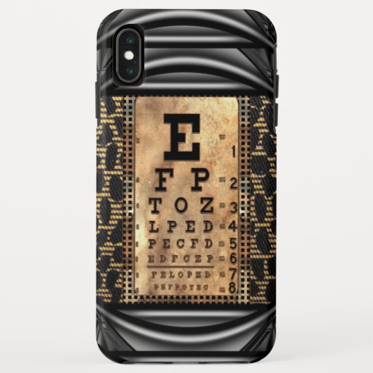Squint IV Eye Chart Cool Case-Mate iPhone Case (Achterkant)