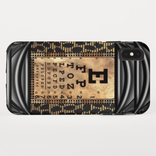 Squint IV Eye Chart Cool Case-Mate iPhone Case (Achterkant (horizontaal))