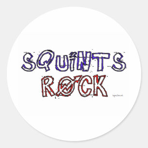 Squints Rock! Ronde Sticker
